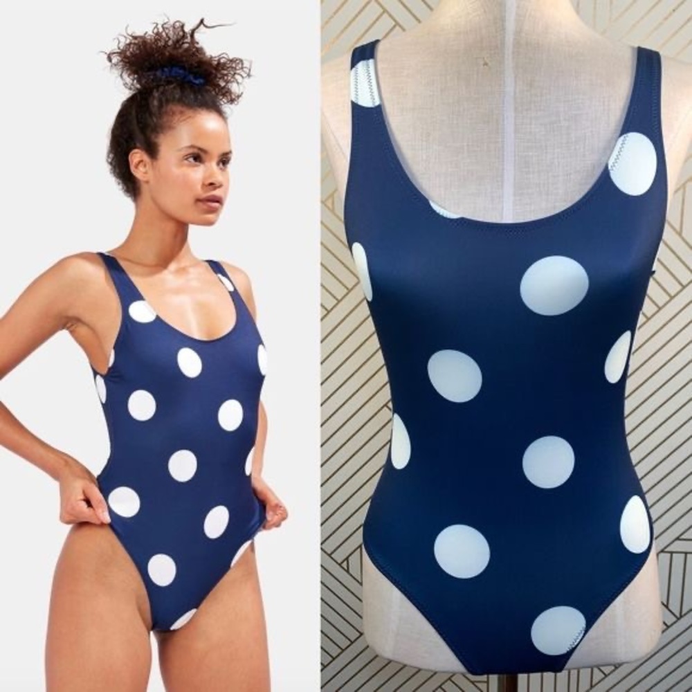 Solid and Striped The Anne-Marie polka dot one piece